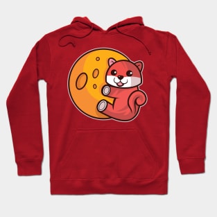 Cute Shiba Inu Coin To the Moon Crypto Gift Hoodie